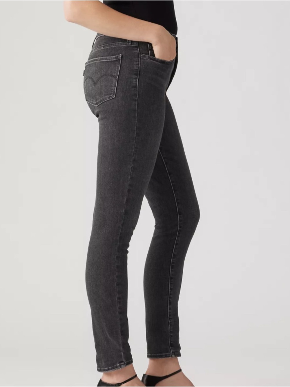 Levis 535 Super Skinny Dark Grey 27x30